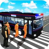 Police Bus Driving Criminal Transporter