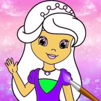 Little Princess Fairy Drawing Coloring Book Pages