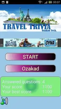 Travel Quiz Game Screen Shot 4