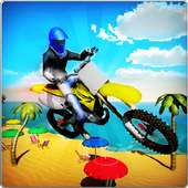 3D gila Beach Bike Stunts Sim