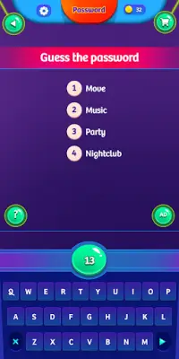 Password Game - Party Games - One Word Clues Screen Shot 2