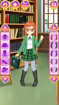 Anime Okul Giysi Giydirme Screen Shot 11