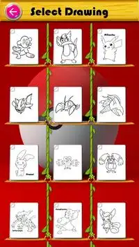 Aprende a colorear Pokemo para niños Screen Shot 4
