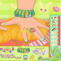 salón de belleza juegos de uñas para bebés
