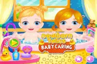 Newborn Twins Baby Caring - Android Game Free! Screen Shot 0