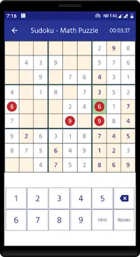 Sudoku - Math puzzle Screen Shot 3