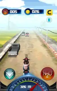 Downhill Moto - Traffic Smash Screen Shot 4
