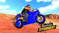 jogo 3D de motocicleta de acrobacias off-road de Screen Shot 2