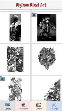 Digimon Pixel Art Screen Shot 0