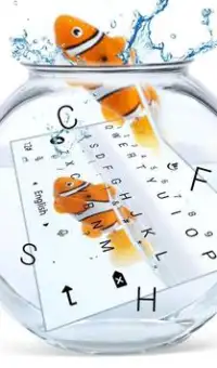 Animated Cute Fish Keyboard Theme Screen Shot 1