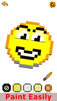 Pixel Emoji 3D - Color by Number Screen Shot 0