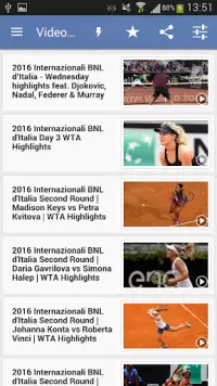 Tennis Live Score Screen Shot 2
