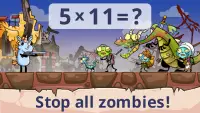 Math games: Zombie Invasion Screen Shot 3