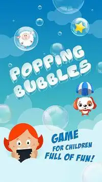 Popping bubbles with animals Screen Shot 2