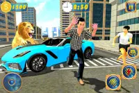 Angry Lion City Attack Simulator 2019 Screen Shot 1