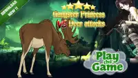 Princess VS Deer Attacks : Zombie Game Screen Shot 0