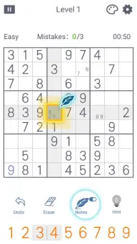 Sudoku: Logic Number Puzzles, Fun& Free brain game Screen Shot 0