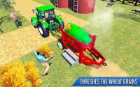 Tractor Thresher Games 3D: Farming Games Screen Shot 1