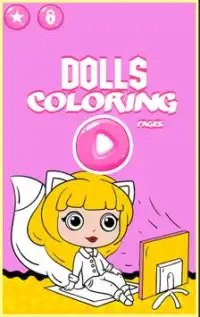 Muñecas para colorear - Libro para colorear fácil Screen Shot 0