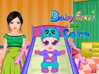 Jogos de bebê cuidados Febre Screen Shot 0