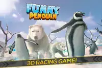 Funny Penguin Racing Challenge Screen Shot 0