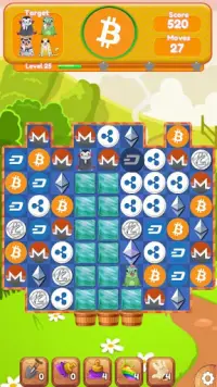 Crypto Crush: The Match 2 Cryptocurrency Game Screen Shot 0