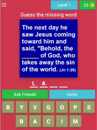 Bible Verse Quiz (Bible Game) Screen Shot 10