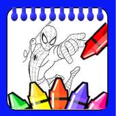 Coloring Hero Spider Super