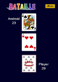 Bataille : jeu de cartes simple Screen Shot 6
