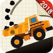 Brain Line Truck - Physics Puzzles