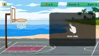 disparar Baloncesto Playa Screen Shot 1