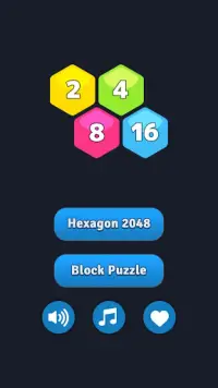 2048 hexágono - 2048 juego de números Screen Shot 4