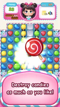 New Sweet Candy Pop: Puzzle Wo Screen Shot 1