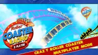 Roller Coaster Racing 3D 2 player Screen Shot 2