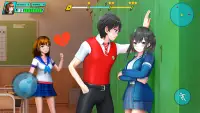 School Love Life: Anime Games Screen Shot 3