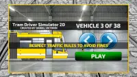 Tram Driver Simulator 2D - city train driving sim Screen Shot 4