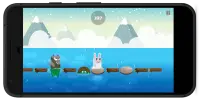 Kaninchen Flucht - Flussüberquerung Spiel Screen Shot 1