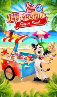 ग्रीष्मकालीन आइस क्रीम निर्माता: बच्चे खाद्य ट्रक Screen Shot 7