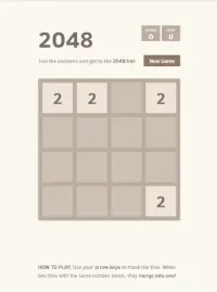 2048 Original Game Screen Shot 3