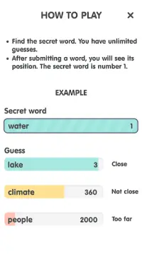 Contexto: Popular Words Game Screen Shot 4