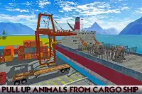 Truck & Crane Sim: Animal Cargo Ship Screen Shot 0