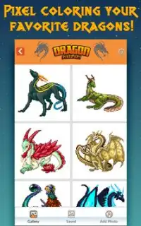 Dragon Pixels Art – Dragon Color By Number Screen Shot 6