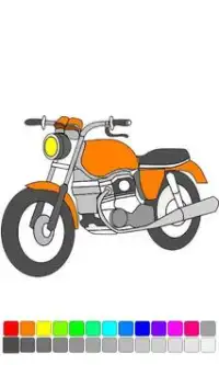 Moto Bike Racing Coloring Screen Shot 0