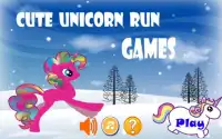 Cute Unicorn Dash games Screen Shot 4