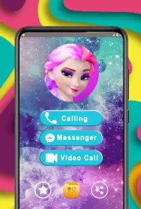Call from Elssa Chat & Video Call Princess Games Screen Shot 2