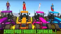 Superheroes Animal Transport (Farm Tractor) Screen Shot 4