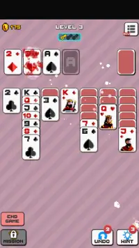 Pixel Solitaire Klondike - Sort Cards Screen Shot 2