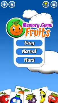 Memory Game Fruits Screen Shot 0