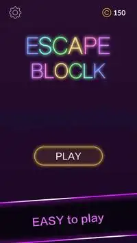 Escape Block-Neon Night Theme's slider puzzle game Screen Shot 0