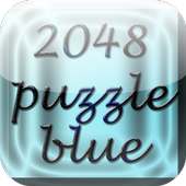 2048 puzzle blue